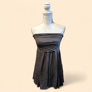 Mossimo Gray Strapless Mini Dress